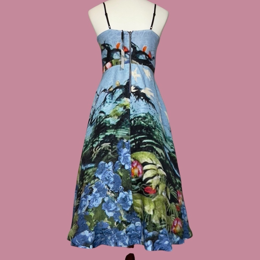 Anthropology x Tracy Reese Scenic View Linen Silk NWT Size 6 - Picture 2 of 16